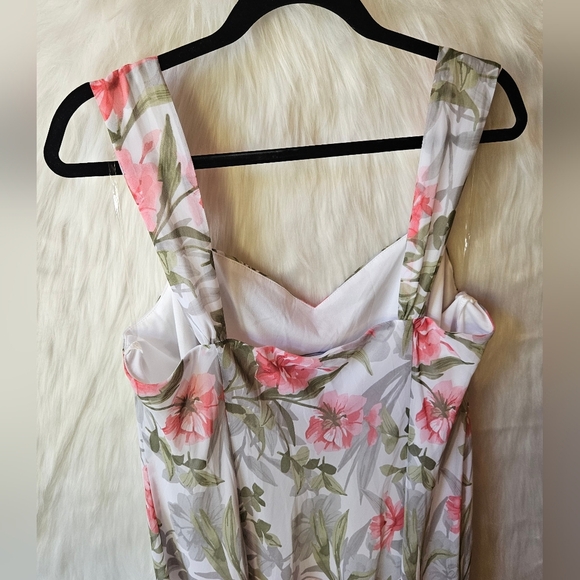 Connected Apparel Floral Sleeveless Babydoll Dress - Picture 5 of 9